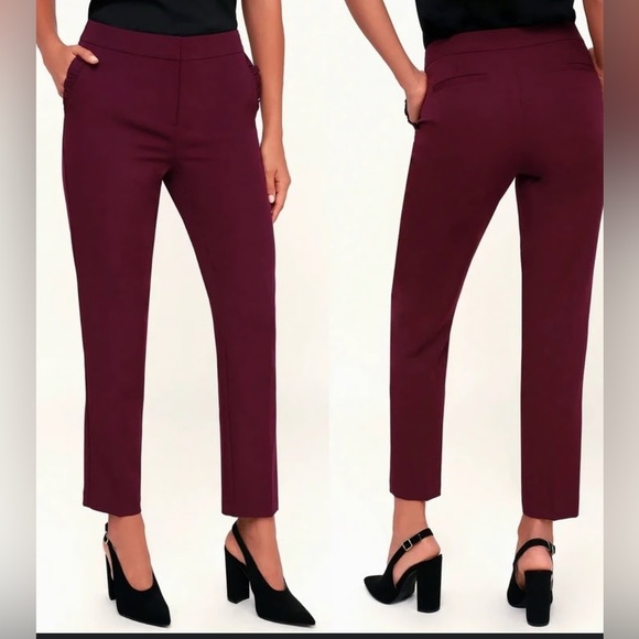 Express Pants - Express Deep Burgundy Trousers